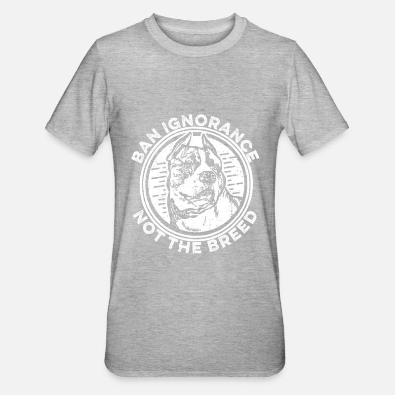 Pitbull Pitbull Interdiction - T-shirt polycoton Unisexe - gris chiné