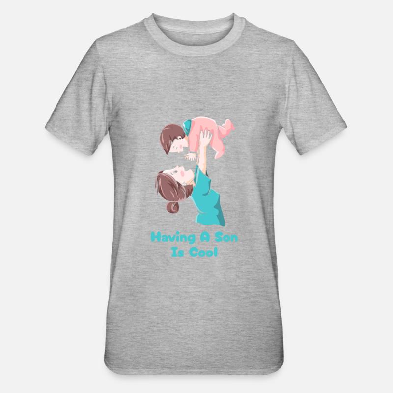 Maman Mère Mère - T-shirt polycoton Unisexe - gris chiné