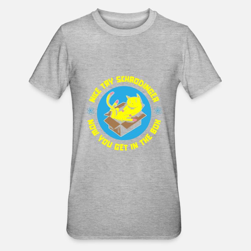 Physik Phyiker Quantenphysik - Unisex Polycotton T-Shirt - Grau meliert
