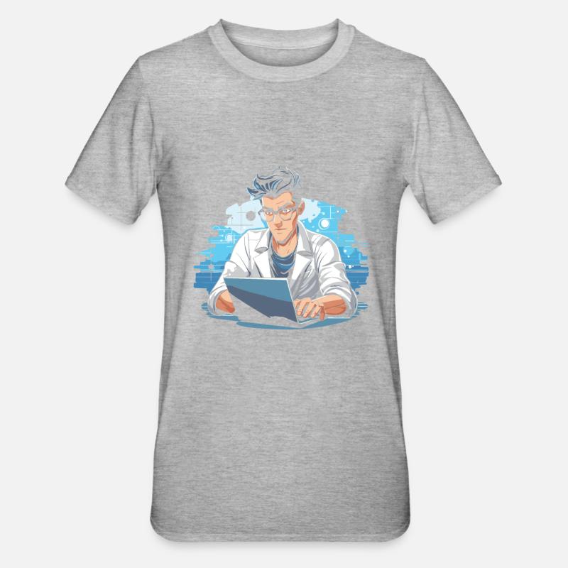 Data Science Data Analyst - Unisex Polycotton T-Shirt - heather grey