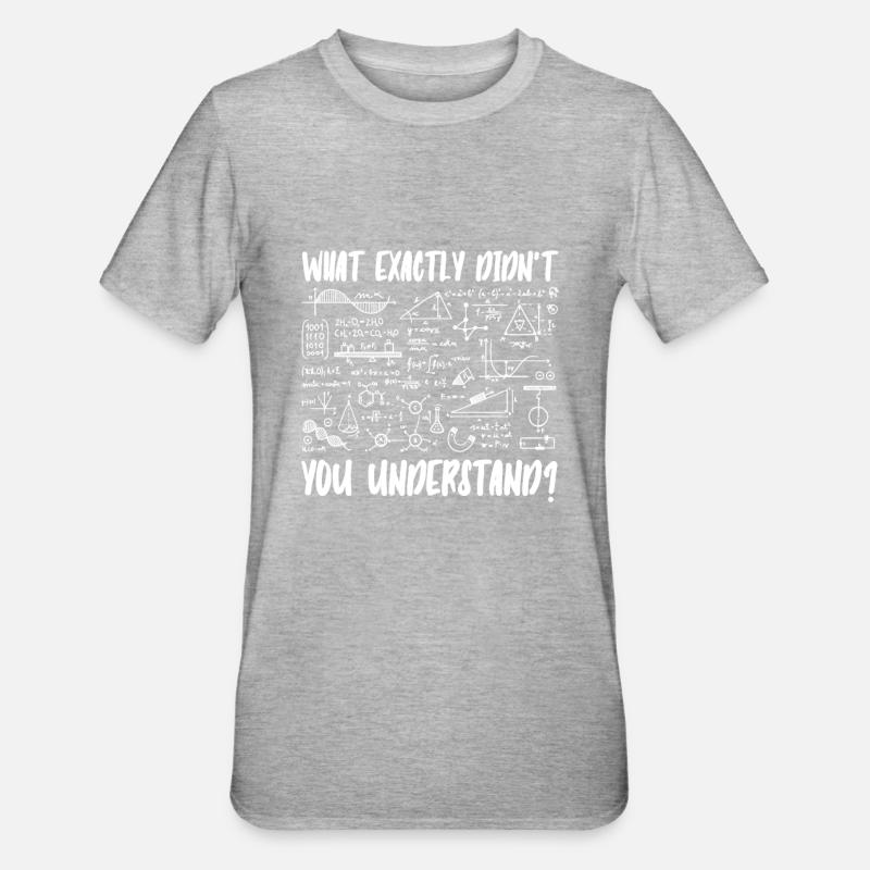 Physics Physicists Quantum Physics - Unisex Polycotton T-Shirt - heather grey