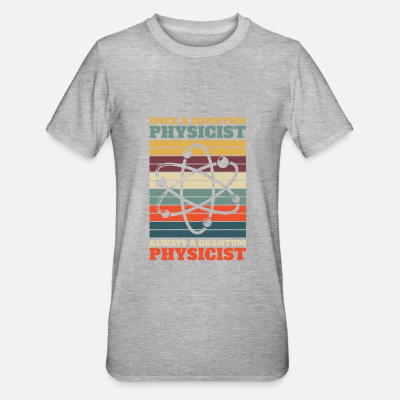 Physics Phyker Funny Quantum Physics - Unisex Polycotton T-Shirt - heather grey