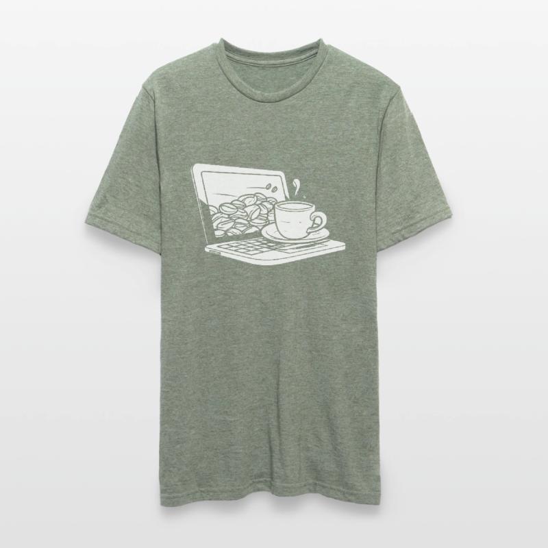 Entwickler Coder Programmierer Kaffee Unisex Polycotton T-Shirt