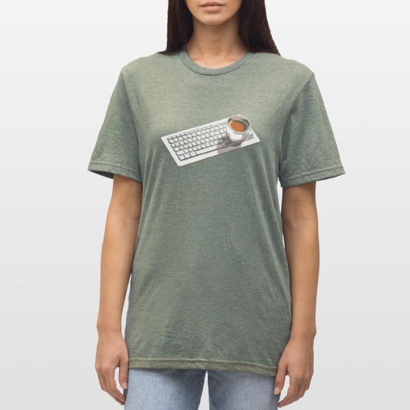 Entwickler Coder Programmierer Kaffee Unisex Polycotton T-Shirt