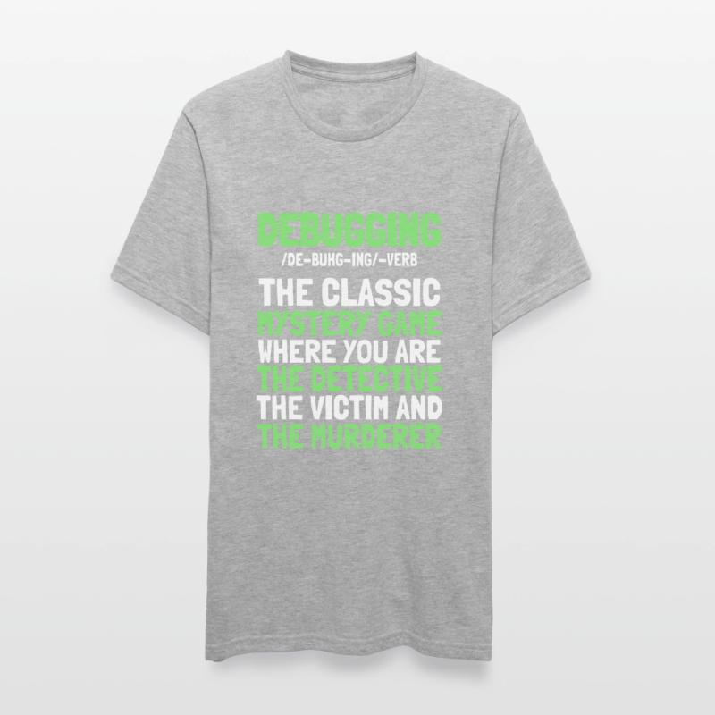 Entwickler Coder Programmierer Witzig Debugging Unisex Polycotton T-Shirt