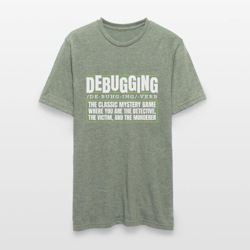 Developer, Coder, Programmer, Debugging Unisex Polycotton T-Shirt