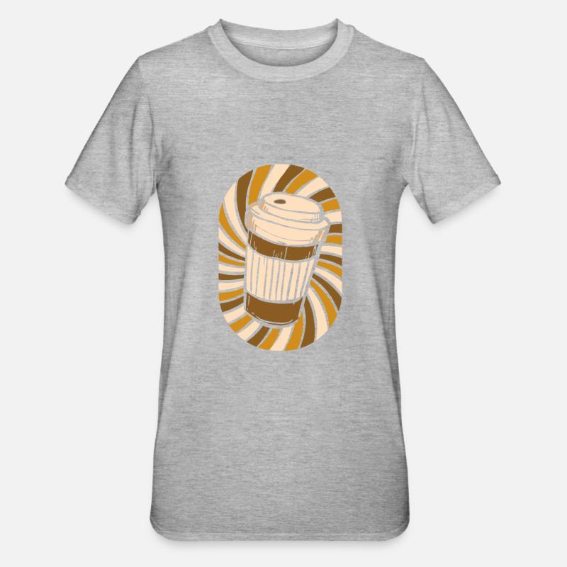 Café Café - T-shirt polycoton Unisexe - gris chiné
