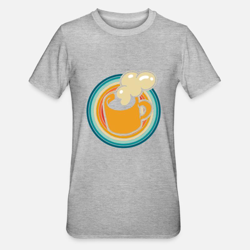 Café Café - T-shirt polycoton Unisexe - gris chiné