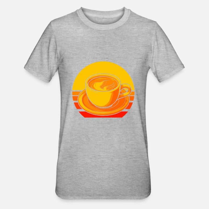Café Café - T-shirt polycoton Unisexe - gris chiné