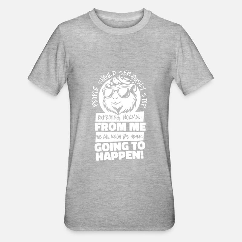 Cochon d’Inde Cochon d’Inde - T-shirt polycoton Unisexe - gris chiné