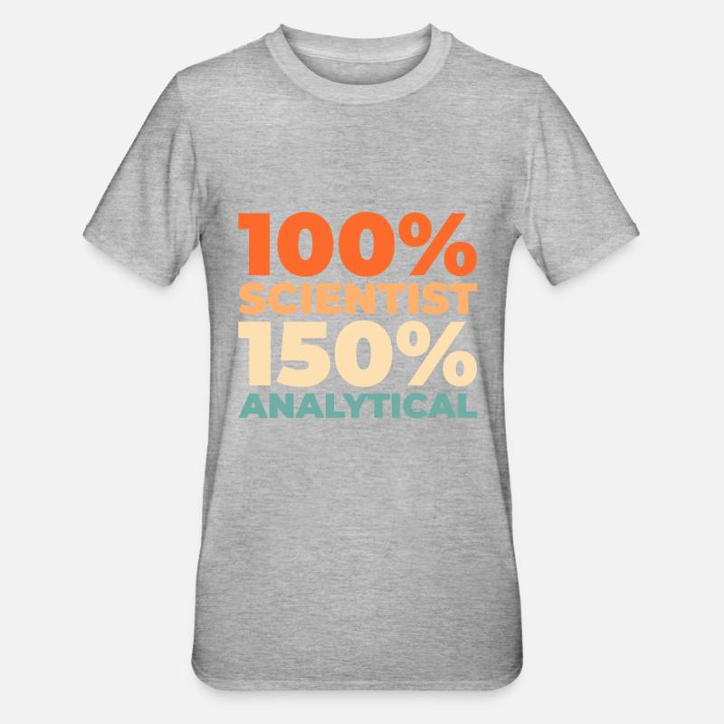 Data Science Data Analyst - Unisex Polycotton T-Shirt - heather grey