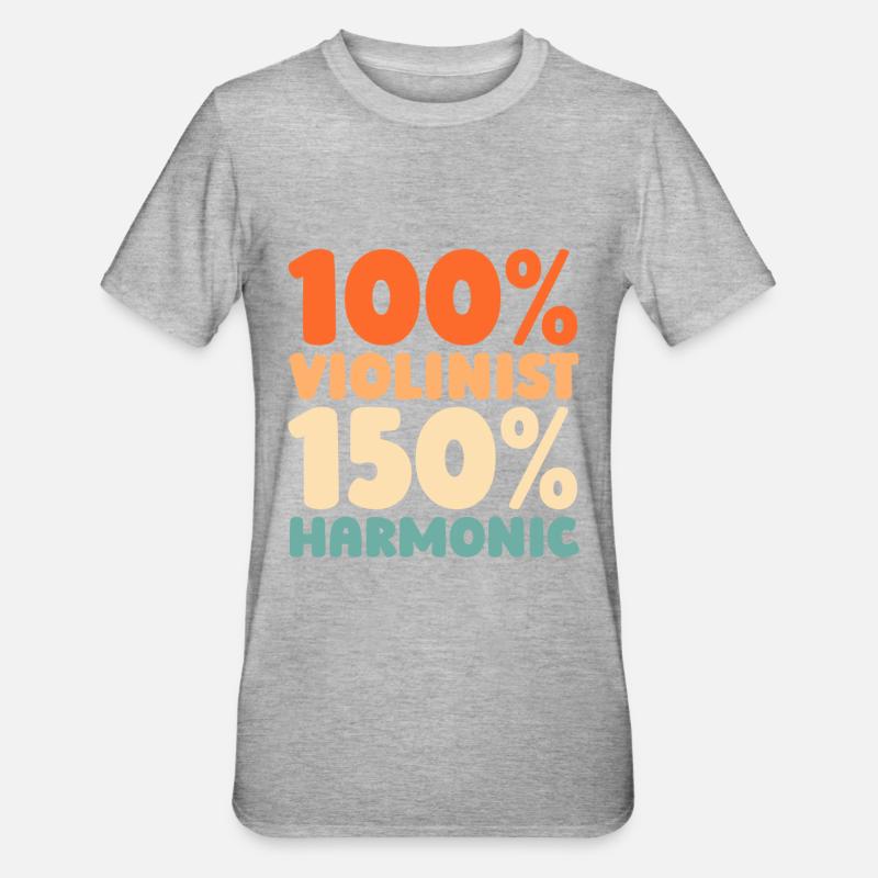 Violon Violon - T-shirt polycoton Unisexe - gris chiné