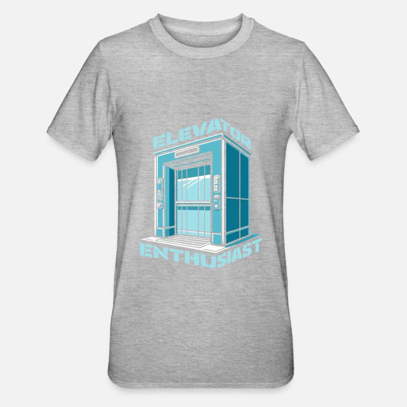 Elevator Elevator - Unisex Polycotton T-Shirt - heather grey