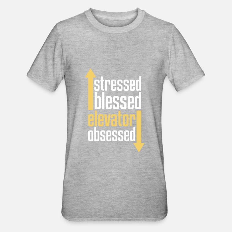 Elevator Elevator - Unisex Polycotton T-Shirt - heather grey