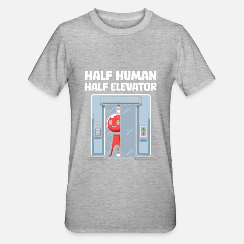 Elevator Elevator - Unisex Polycotton T-Shirt - heather grey