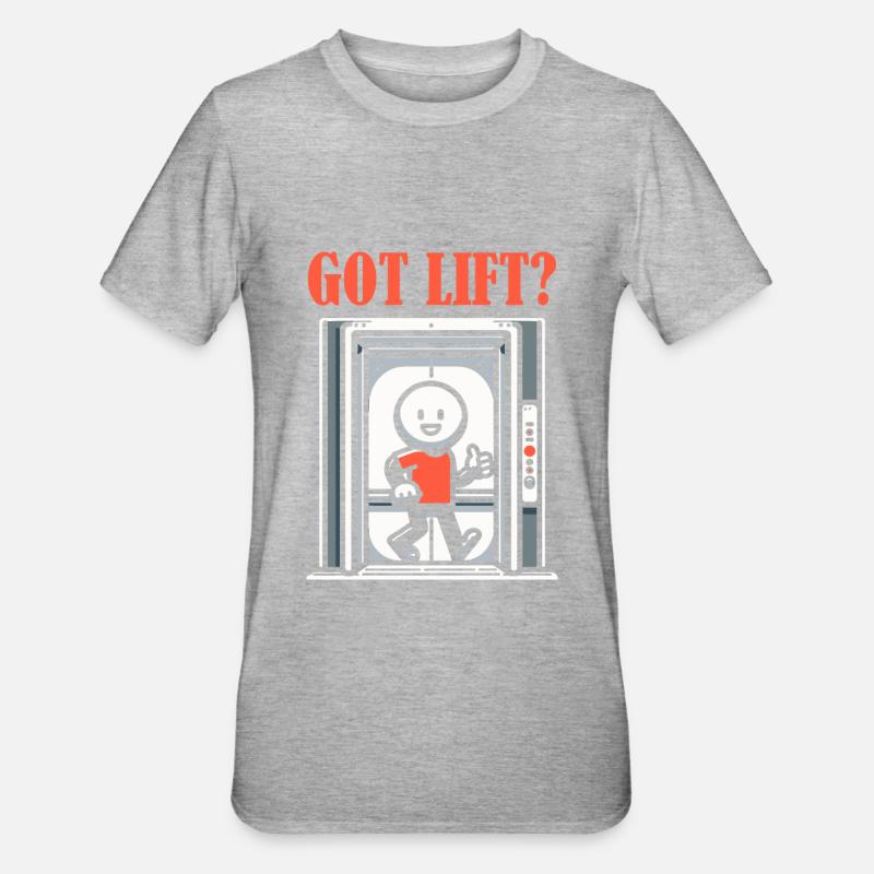 Elevator Elevator - Unisex Polycotton T-Shirt - heather grey