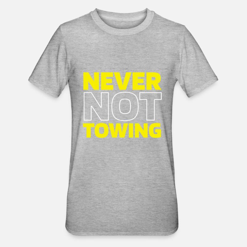 Abschleppdienst Abschlepper - Unisex Polycotton T-Shirt - Grau meliert
