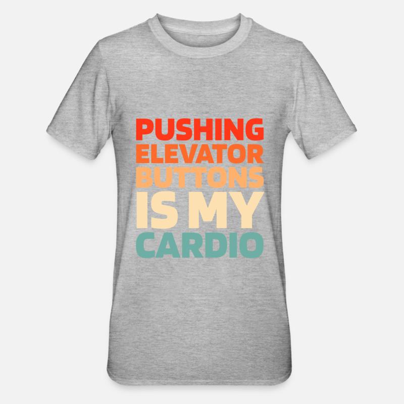 Elevator Elevator - Unisex Polycotton T-Shirt - heather grey