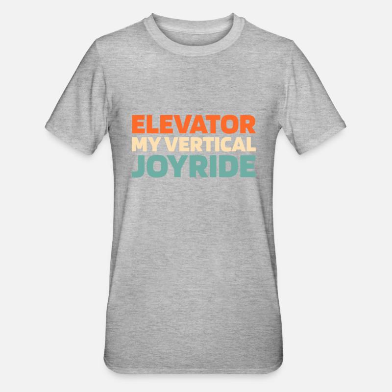 Elevator Elevator - Unisex Polycotton T-Shirt - heather grey