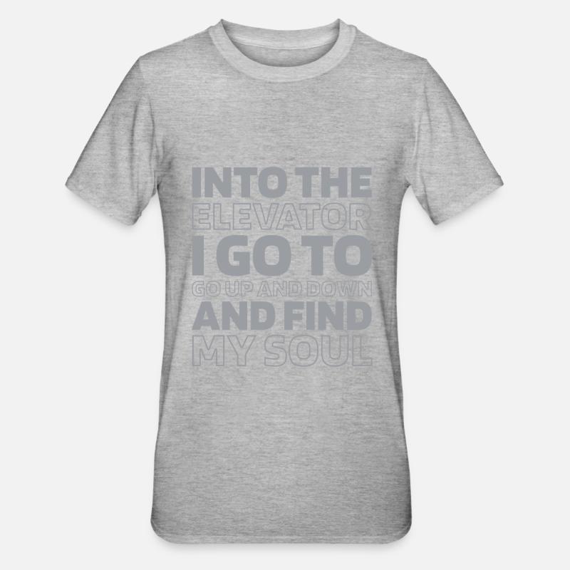 Elevator Elevator - Unisex Polycotton T-Shirt - heather grey