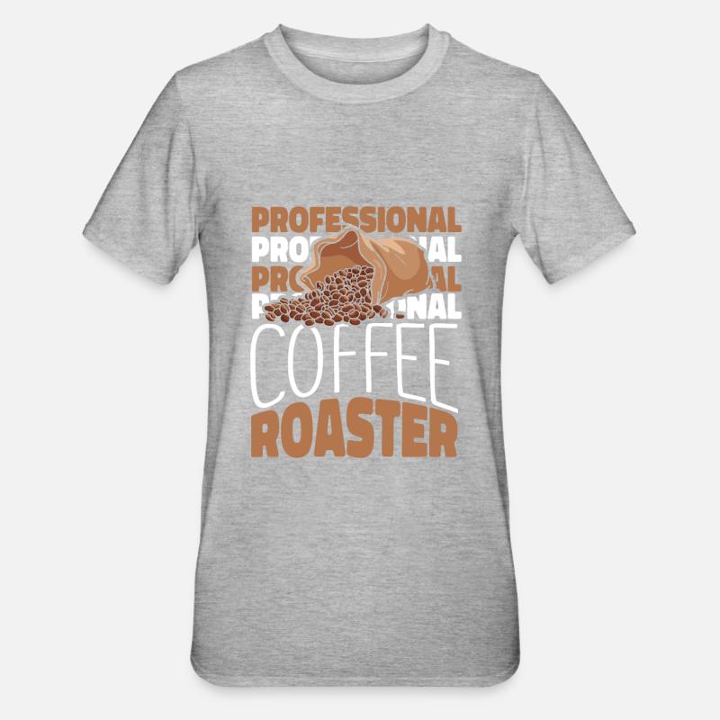Torréfacteurs de café - T-shirt polycoton Unisexe - gris chiné