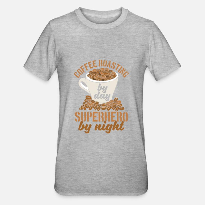 Torréfacteurs de café - T-shirt polycoton Unisexe - gris chiné