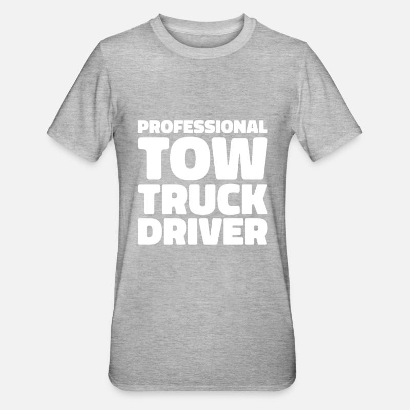 Abschleppdienst Abschlepper - Unisex Polycotton T-Shirt - Grau meliert