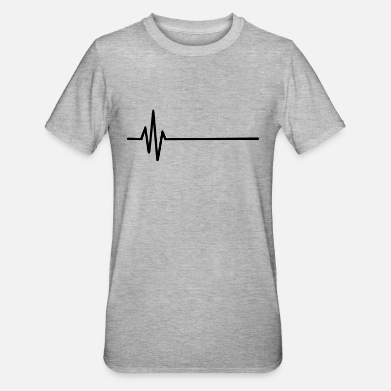 Fréquence - T-shirt polycoton Unisexe - gris chiné