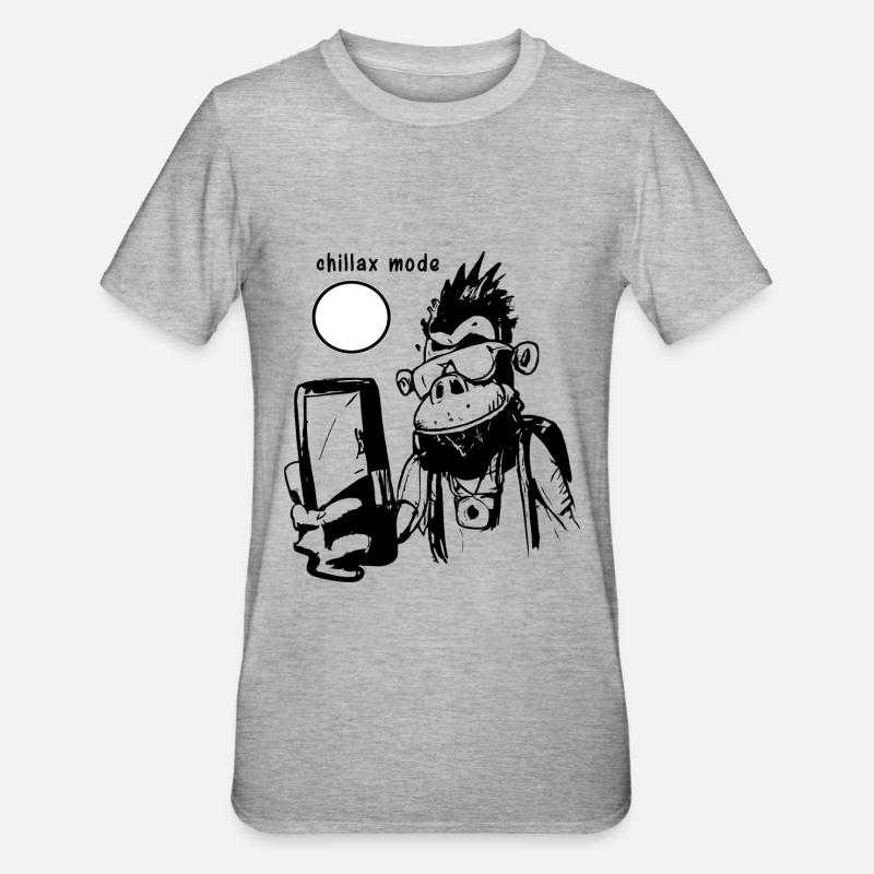 Chillax-Modus - Unisex Polycotton T-Shirt - Grau meliert