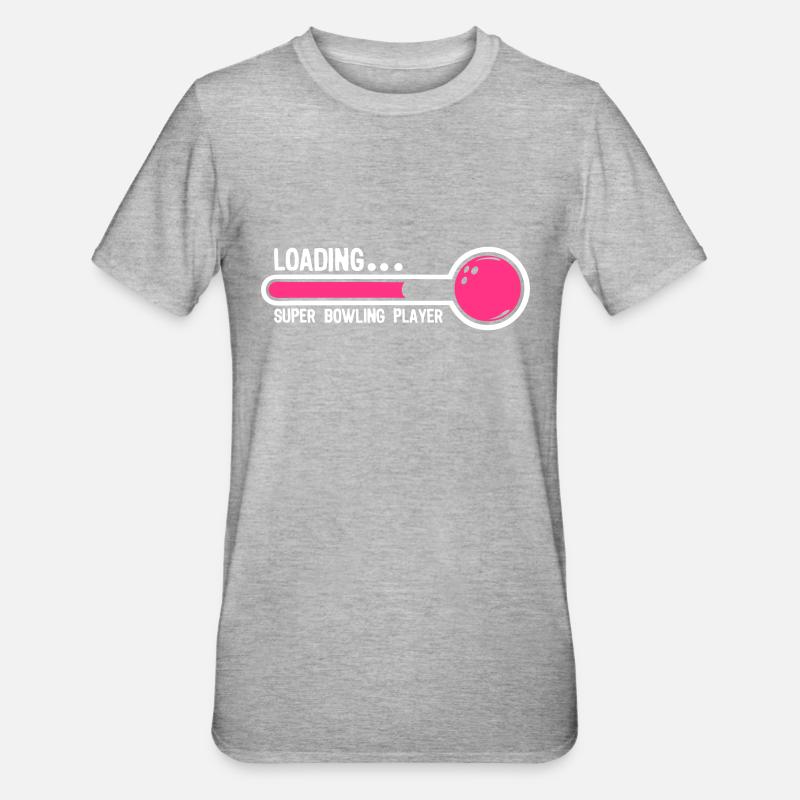 bowling boule loading super player1 - T-shirt polycoton Unisexe - gris chiné