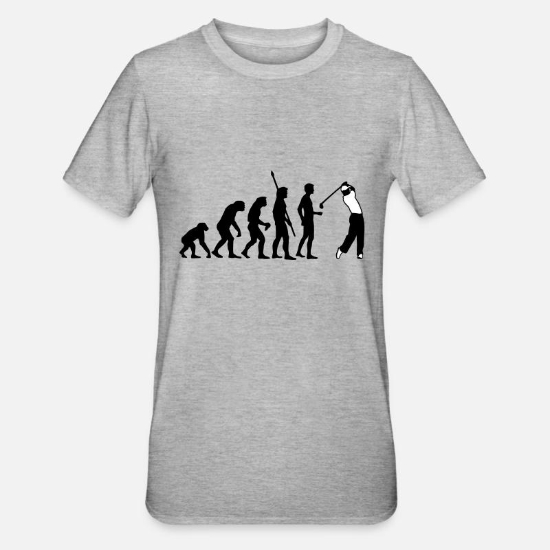evolution_golf_b_2c - T-shirt polycoton Unisexe - gris chiné