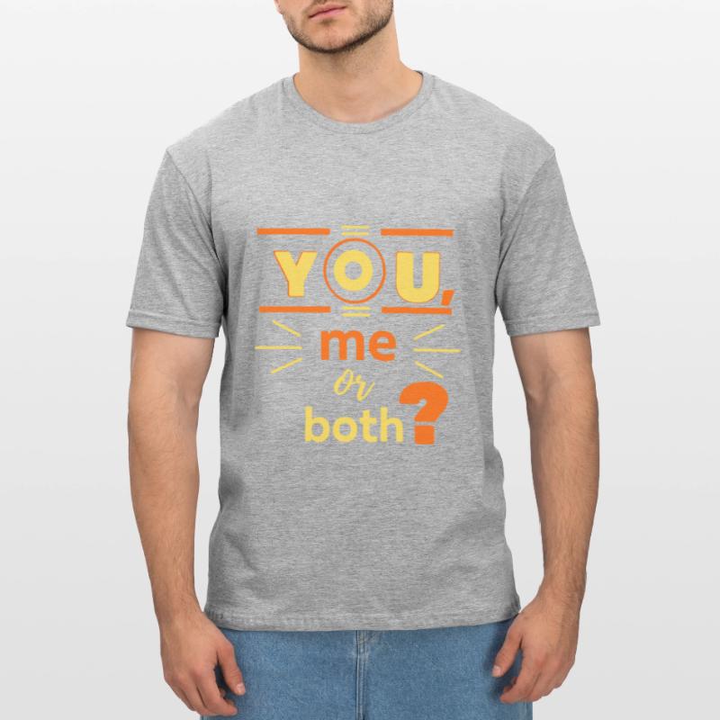 Sie, ich oder beide? Unisex Polycotton T-Shirt