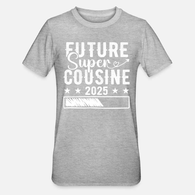 Future Super Cousine 2025 - T-shirt polycoton Unisexe - gris chiné