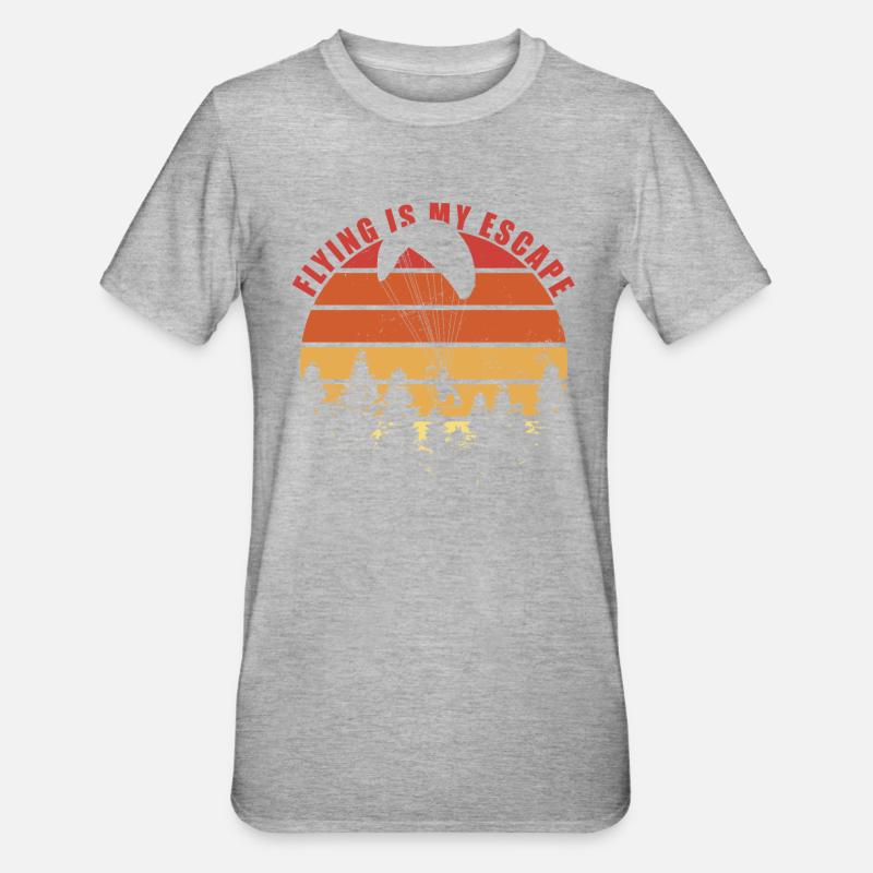 Voler est mon paramoteur d’évasion - T-shirt polycoton Unisexe - undefined
