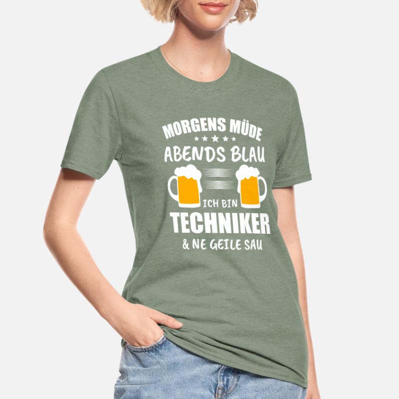 Techniker Computer Technik Geschenk Unisex Polycotton T-Shirt