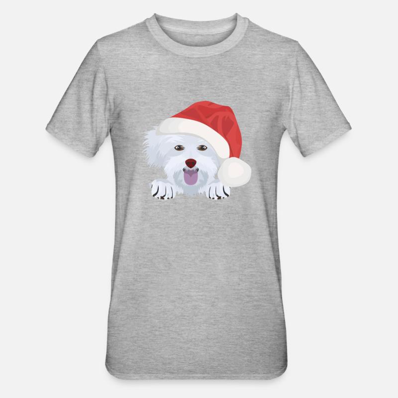 Malteser Joyeux Noël - T-shirt polycoton Unisexe - gris chiné