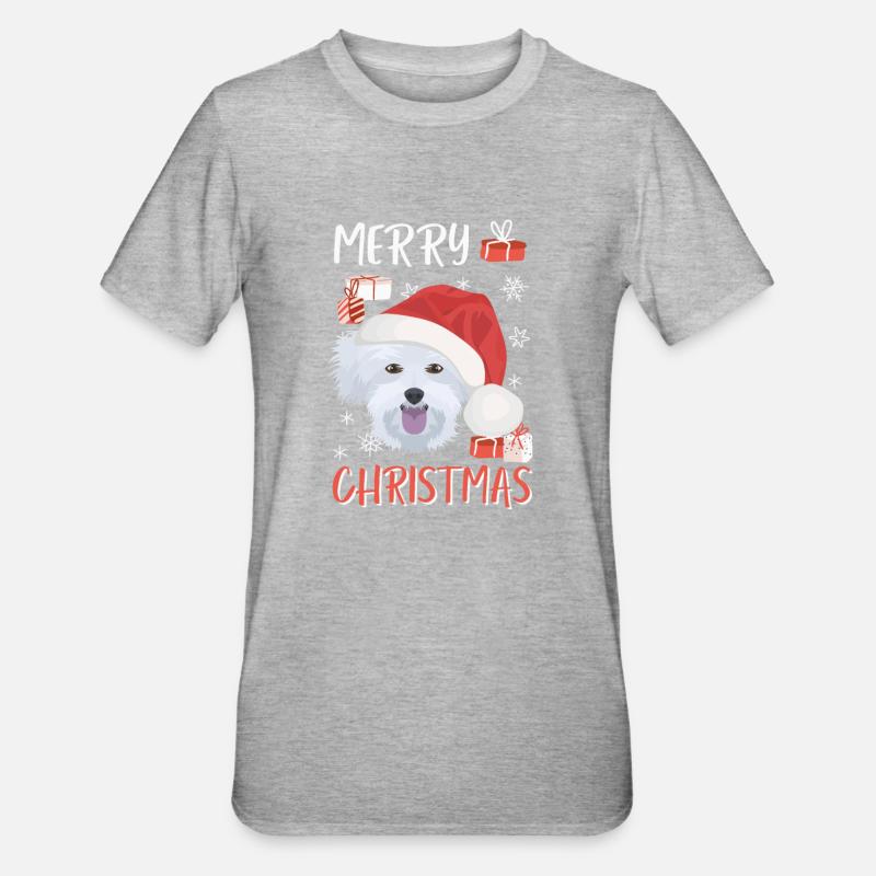 Malteser Joyeux Noël - T-shirt polycoton Unisexe - gris chiné