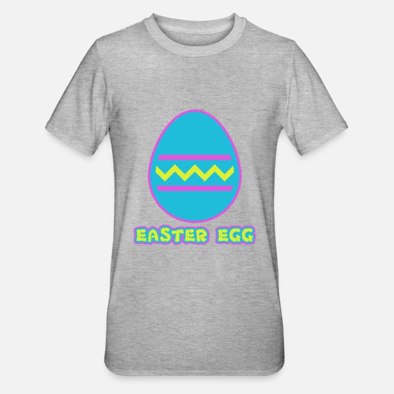 Easter Egg - Easter egg - Unisex Polycotton T-Shirt - heather grey