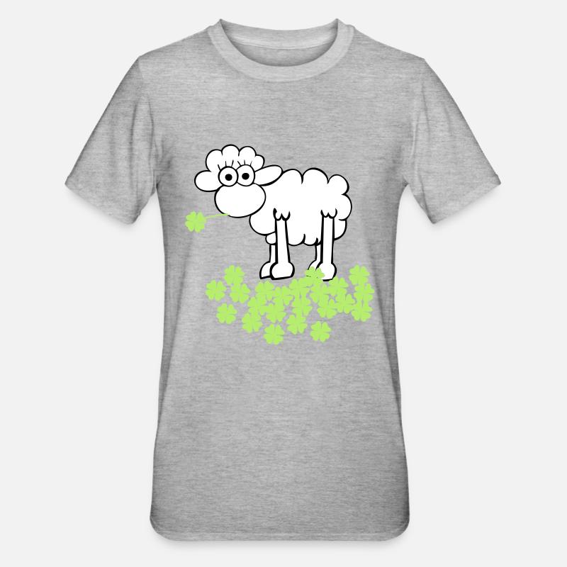 st. Patrick's sheep - T-shirt polycoton Unisexe - gris chiné
