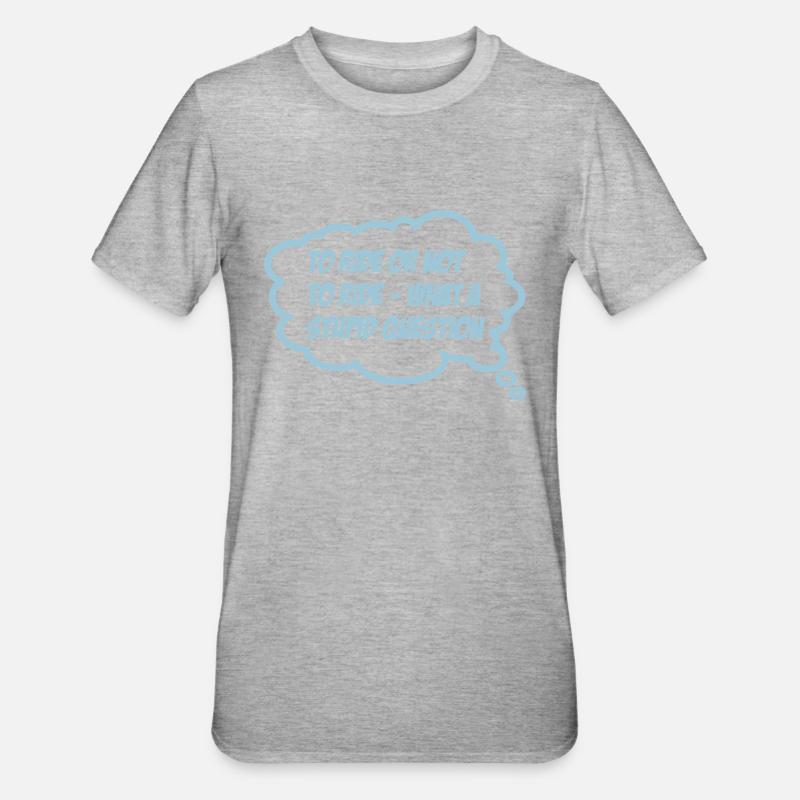 cheval - T-shirt polycoton Unisexe - gris chiné