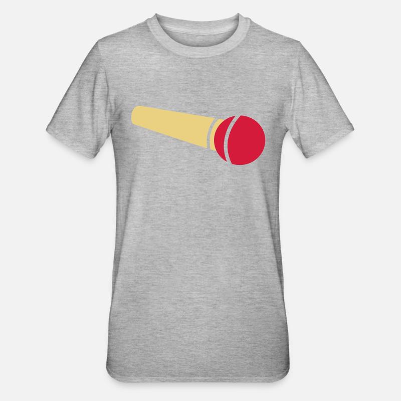 micro - T-shirt polycoton Unisexe - gris chiné