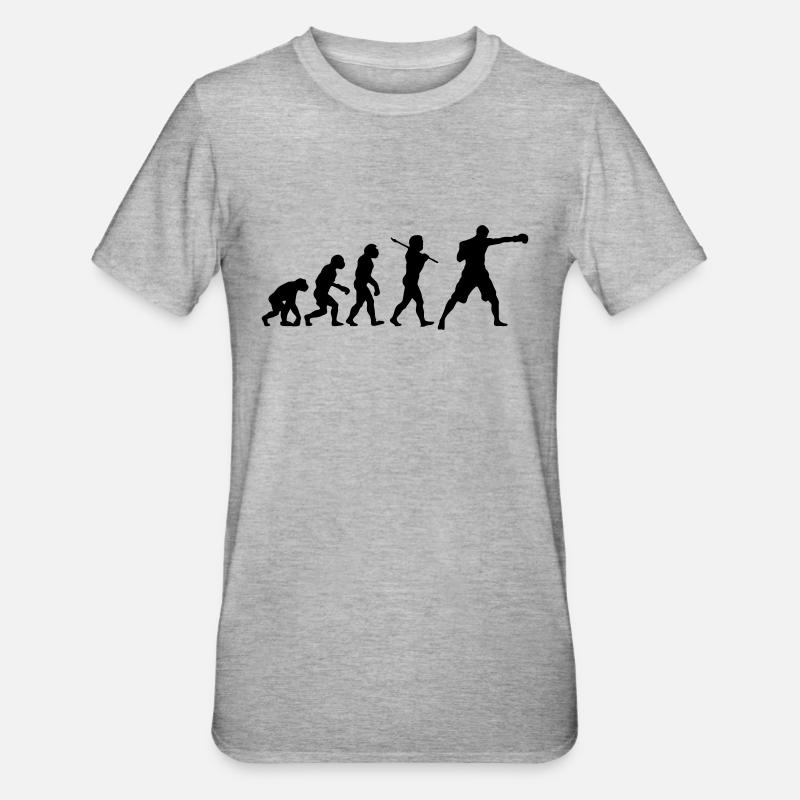 Boxing Evolution - T-shirt polycoton Unisexe - gris chiné