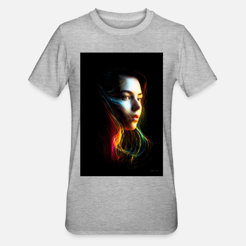 Sinnlich 2 - Unisex Polycotton T-Shirt - Grau meliert