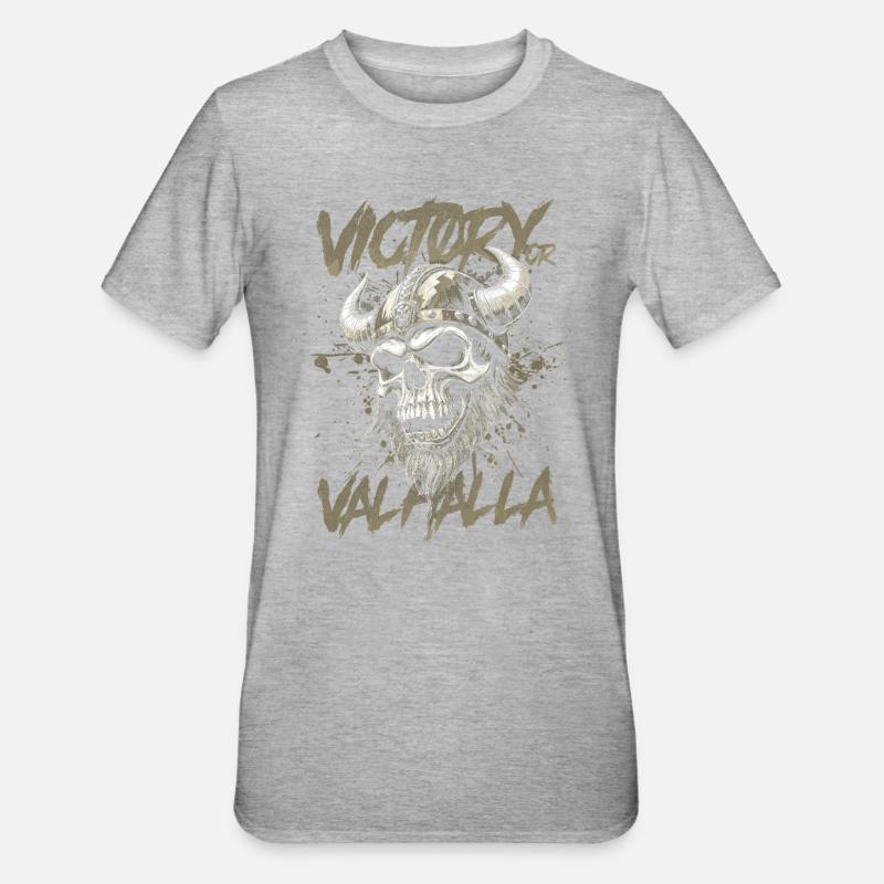 Nordischer Wikingersieg oder Walhalla - Unisex Polycotton T-Shirt - undefined