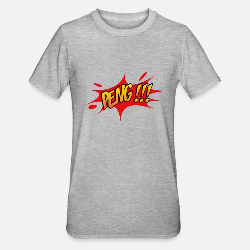 peng - T-shirt polycoton Unisexe - gris chiné