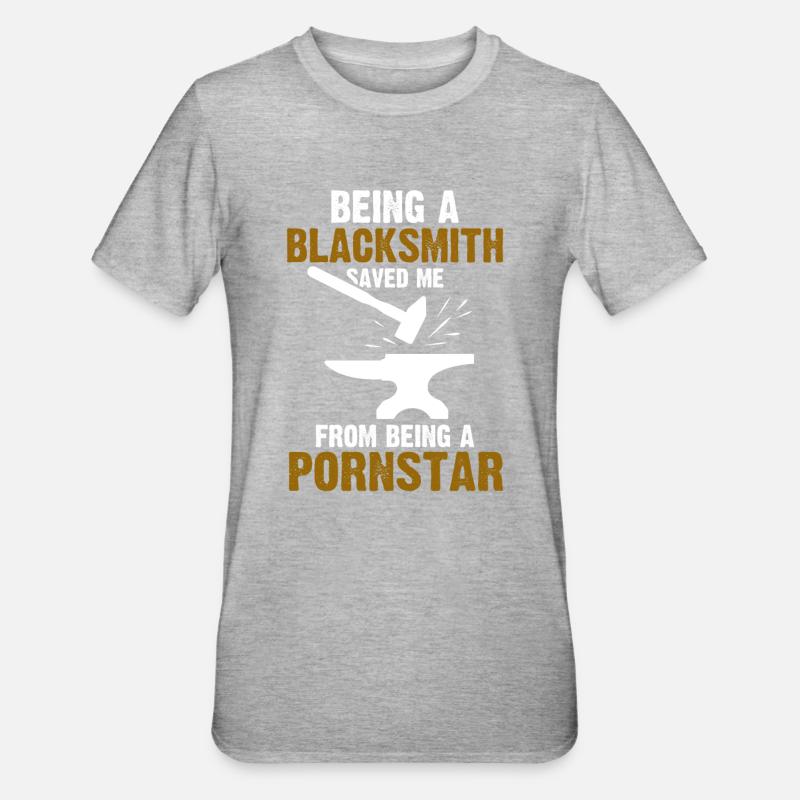 Blacksmith Blacksmith Gift - Unisex Polycotton T-Shirt - heather grey