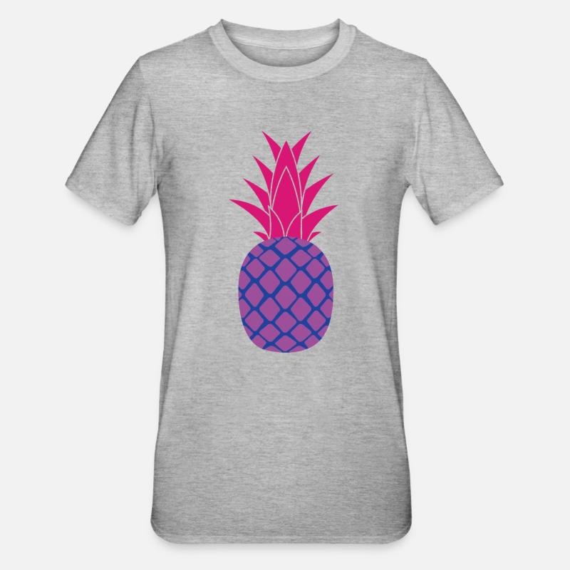 Bisexual Pineapple Bisexual Pineapple - Unisex Polycotton T-Shirt - heather grey