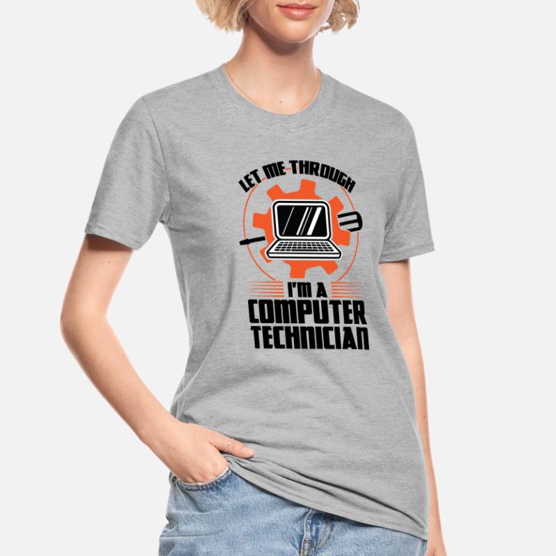 Technischer Support Computertechniker Technischer Unisex Polycotton T-Shirt