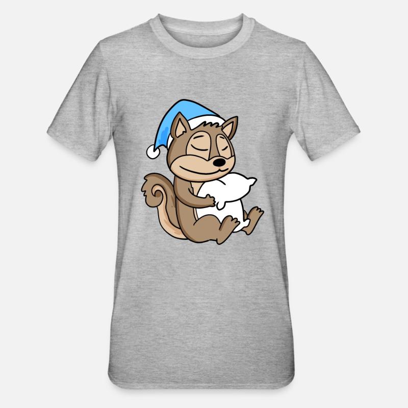 Bébé écureuil - T-shirt polycoton Unisexe - gris chiné