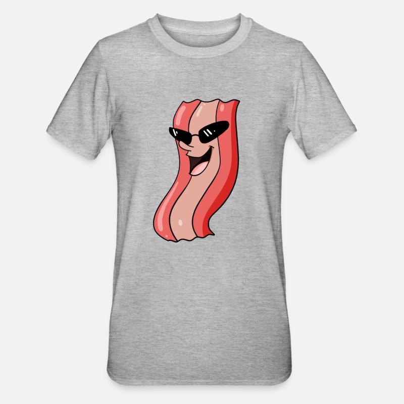 Bacon cool - Unisex Polycotton T-Shirt - heather grey